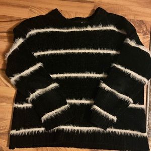 Black and white sweater